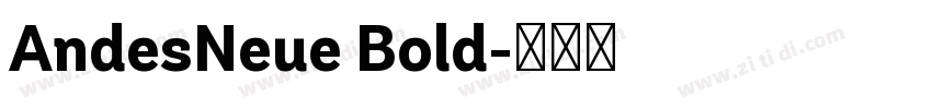AndesNeue Bold字体转换